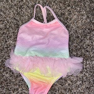 0-3 month baby girl one piece swim suit